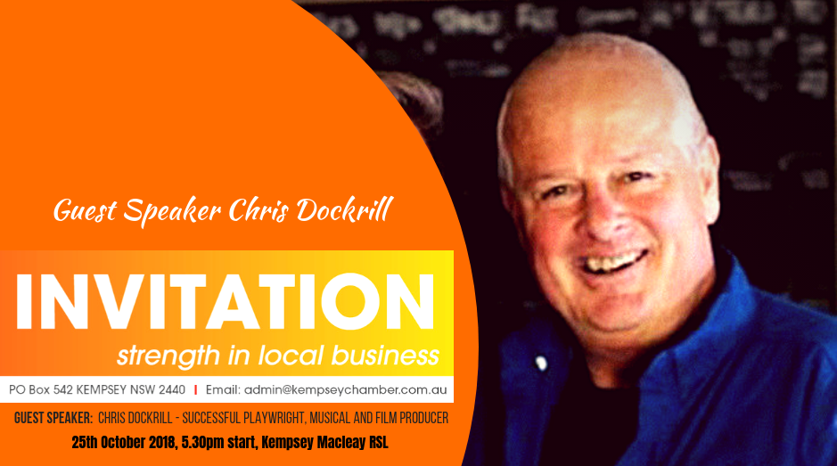 Macleay Valley Business Chamber October Dinner Meeting with Chris Dockrill