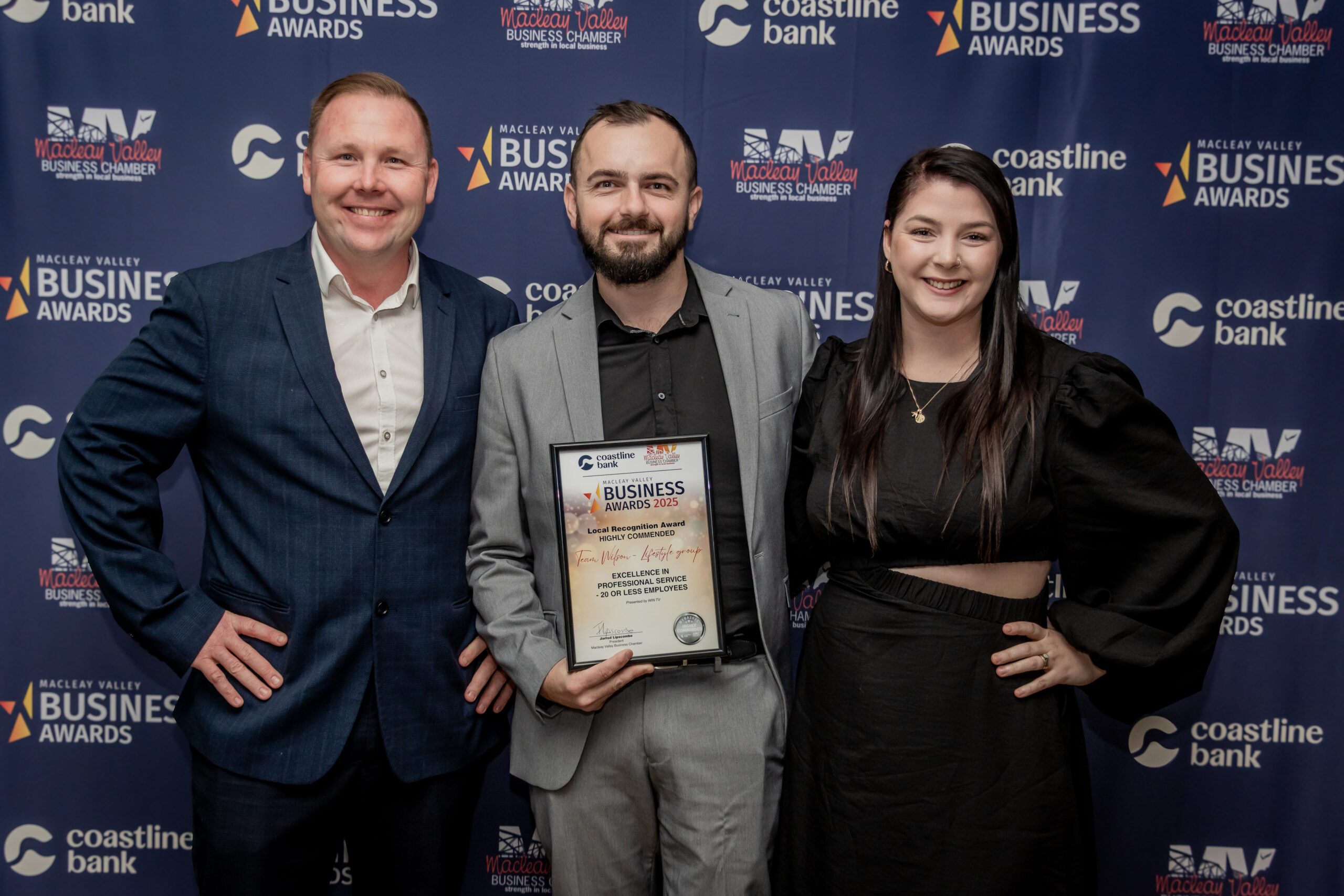 2 Highly Commended, Professional Service (Less Than 20 Employees) - Team Wilson - Lifestyle Group_ Presented by WIN TV 2 Highly Commended, Professional Service (Less Than 20 Employees) - Team Wilson - Lifestyle Group_ Presented by WIN TV